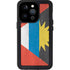 Antigua and Barbuda Flag Distressed iPhone 15 Pro Waterproof Case
